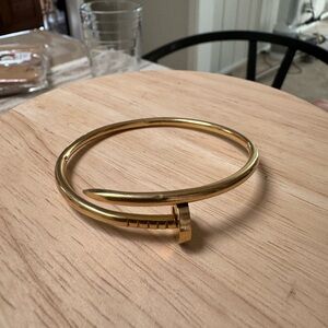 18K Gold Nail Bracelet